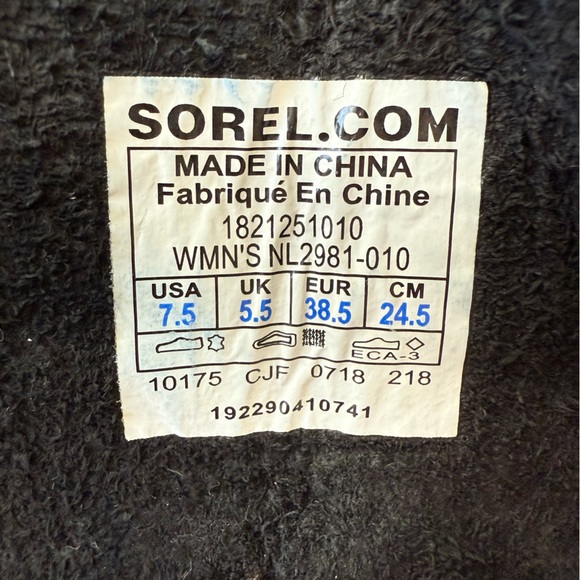 Sorel Black Lace-Up Moto Boots - Picture 2 of 4